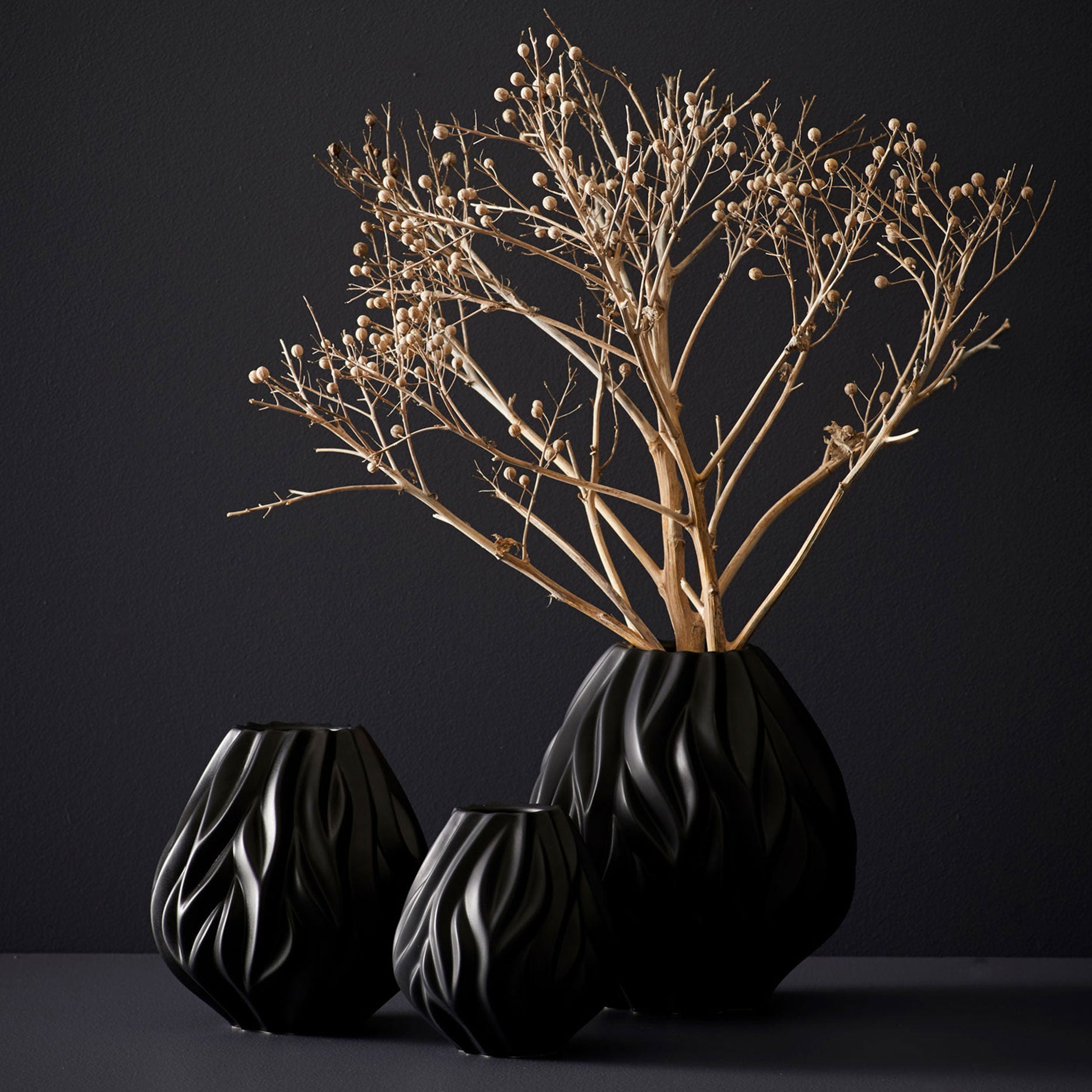 Vase Flame 23 cm Sort Morsø